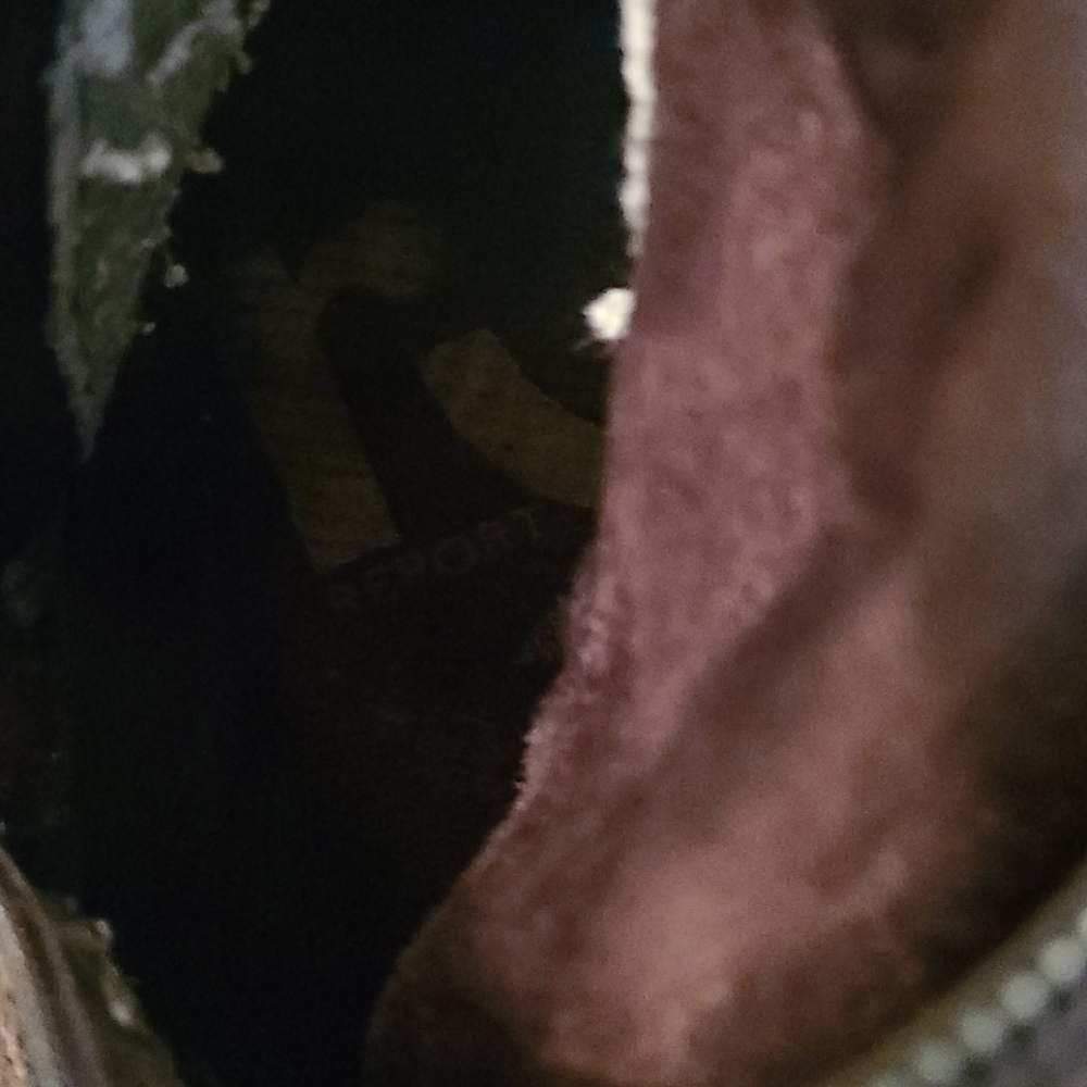 Leather with faux fur trim wedge boots - Picture 5 of 7